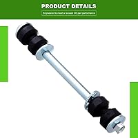 Vista 4 de SCITOO Kit de suspensión delantera de 10 piezas, extremos de barra de acoplamiento interior y exterior, rótulas inferiores superiores, barras