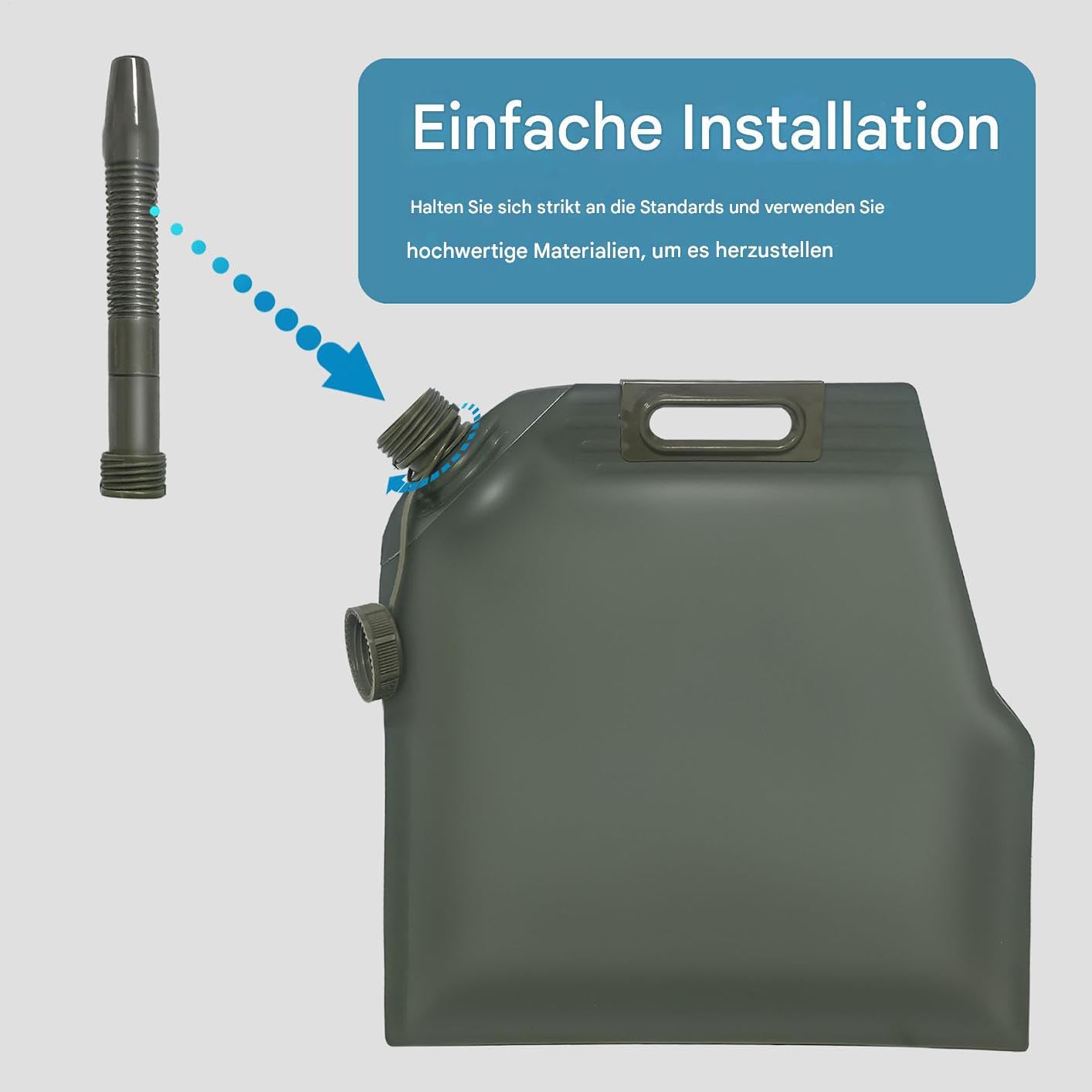 Gas Blladder Für Motorrad Handlich Tragbar | Handheld Öl Aufbewahrungsbeutel | Auslaufsicherer Benzin Container Für SUV Limousine Auto Alltag Camping Angeln Reisen