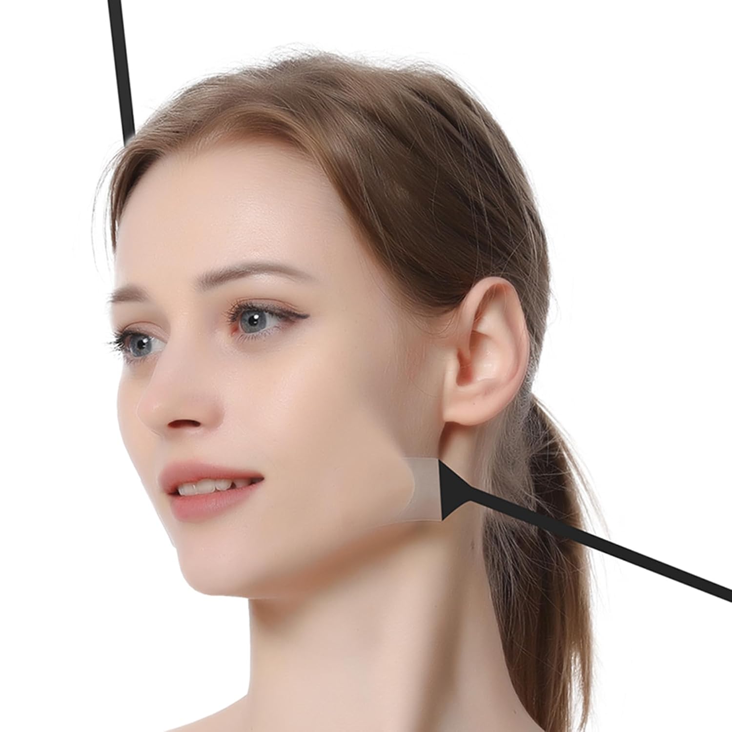 Face Lifting Tape, Face Lifting Sticker, Eye,Face and Neck Lifting Tape, Face Lift Patch Tools for Lifting Face Neck Wrinkles Women Skin Care (4pcs bands, 20pcs tapes)