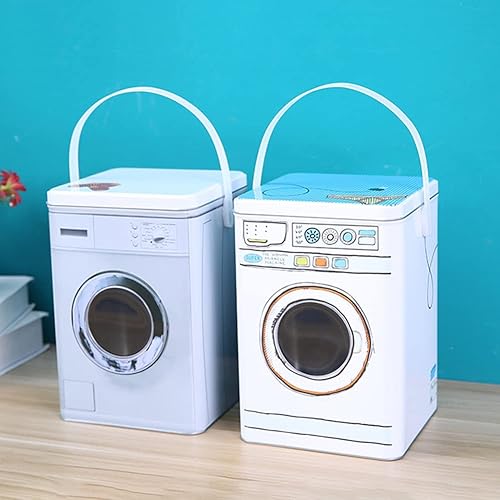 Miniatura 4 de Mini cubo de almacenamiento de dibujos animados, hermoso cubo de almacenamiento de ropa para lavandería, detergente en polvo con tapa