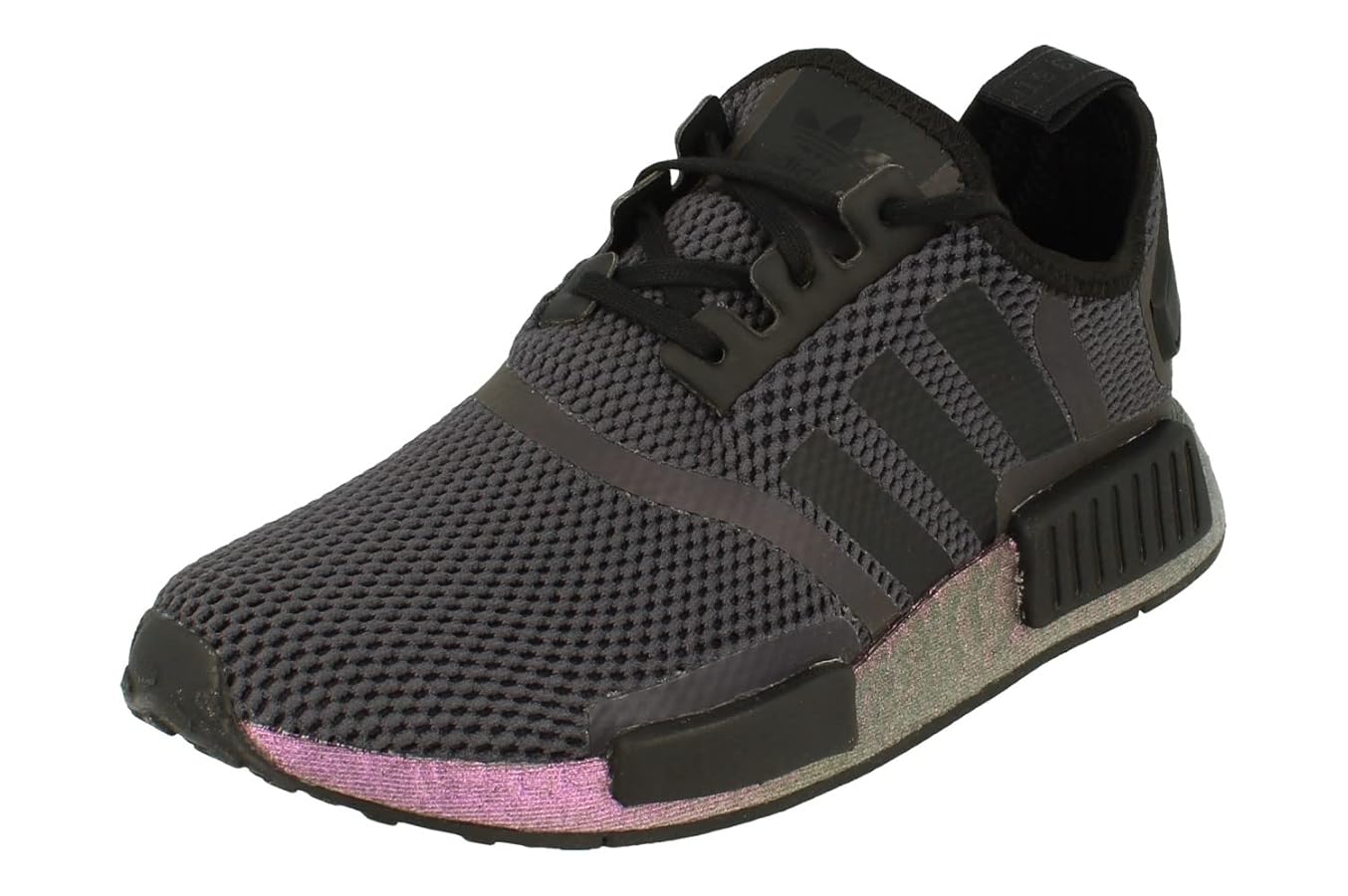 adidas Originals NMD_R1 Junior Running Trainers, Black Purple Fv1688 :  Amazon.de: Fashion