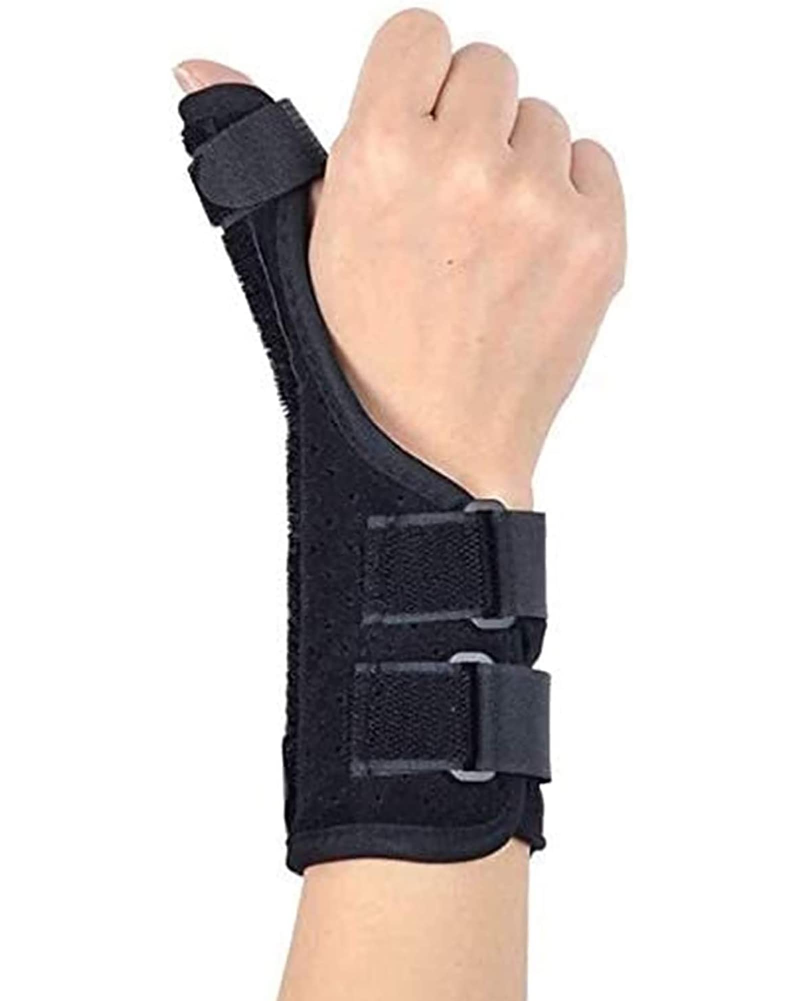 Supporto per stecca per mano regolabile, lega di alluminio, immobilizzazione notturna, tutore per dito, polso, stabilizzatore per pollice, per artrite