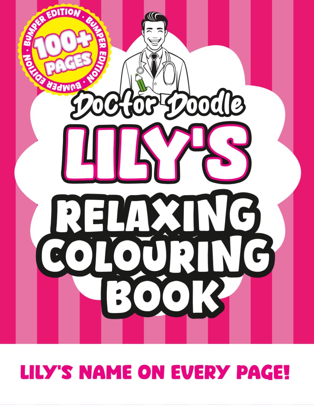 Lily's Relaxing Colouring Book: Relaxing Patterns and Illustrations for All Ages (Relaxing personalised colouring books)