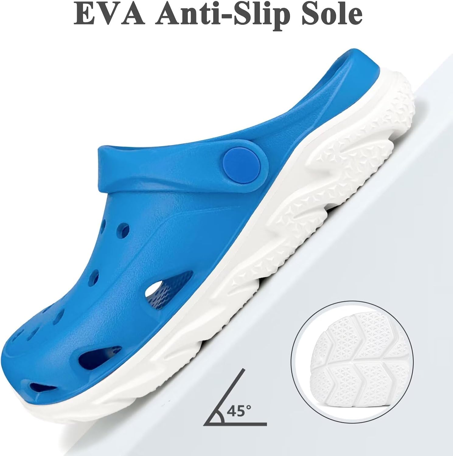 Men and Women's Garden Clogs with Arch Support, Unsex Lightweight Slip on Mule with Doule Color,No Slip Slide Sandle for Outdoor, Beach, Garden, Pool, Indoor - Image 5