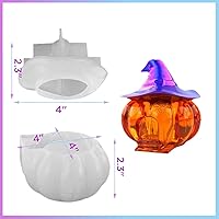 Vista 101 de 4Pcs Candle Jar Silicone Molds Set, Jars and Bottles with Lids Container Moulds, Striped Round Pot Molds for Making Uv Epoxy Plaster Concrete