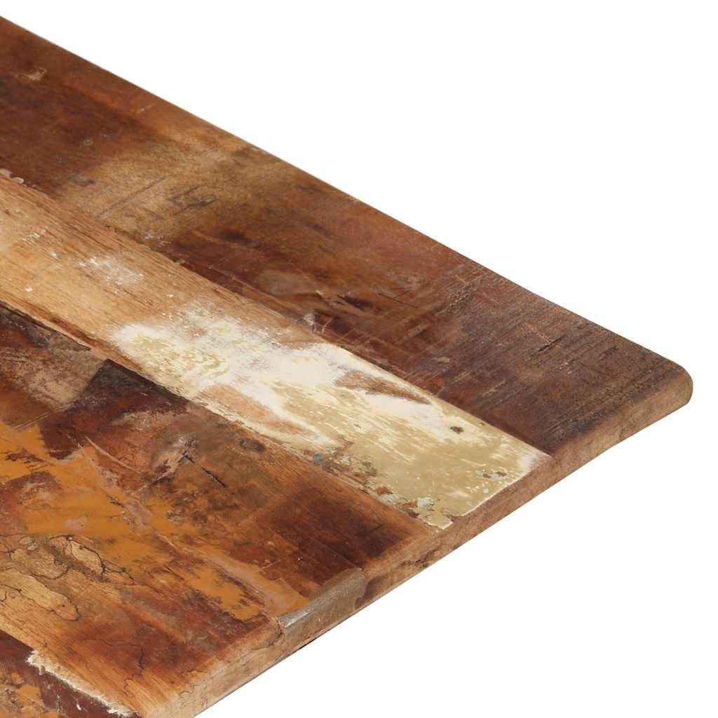 Prostokątny blat stołu 60 x 120 cm z litego drewna o grubości 15-16 mm, do jadalni, salonu, ogrodu, biura, projektów DIY, wytrzymałe drewno z krawędzią drzewa, wszechstronne zastosowanie do