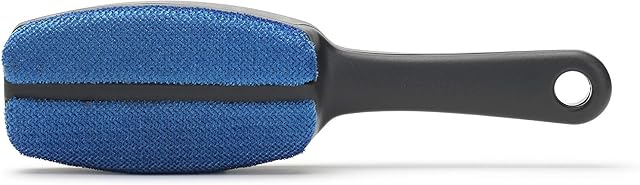 Brabantia 105340 Clothes Brush Reusable Fur and Lint Remover, Dark Grey