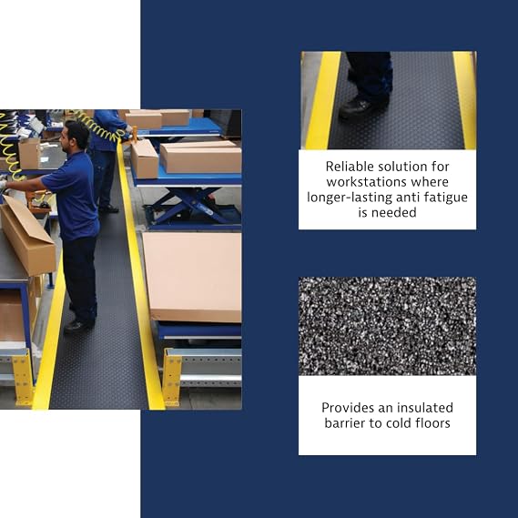 NoTrax 417 Bubble Sof-TredTM with Dyna-Shield 2' x 6' x 1/2 Anti Fatigue