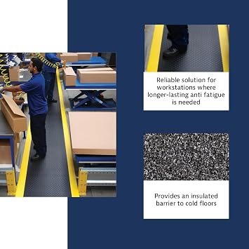 NoTrax 417 Bubble Sof-TredTM with Dyna-Shield 2' x 6' x 1/2 Anti Fatigue