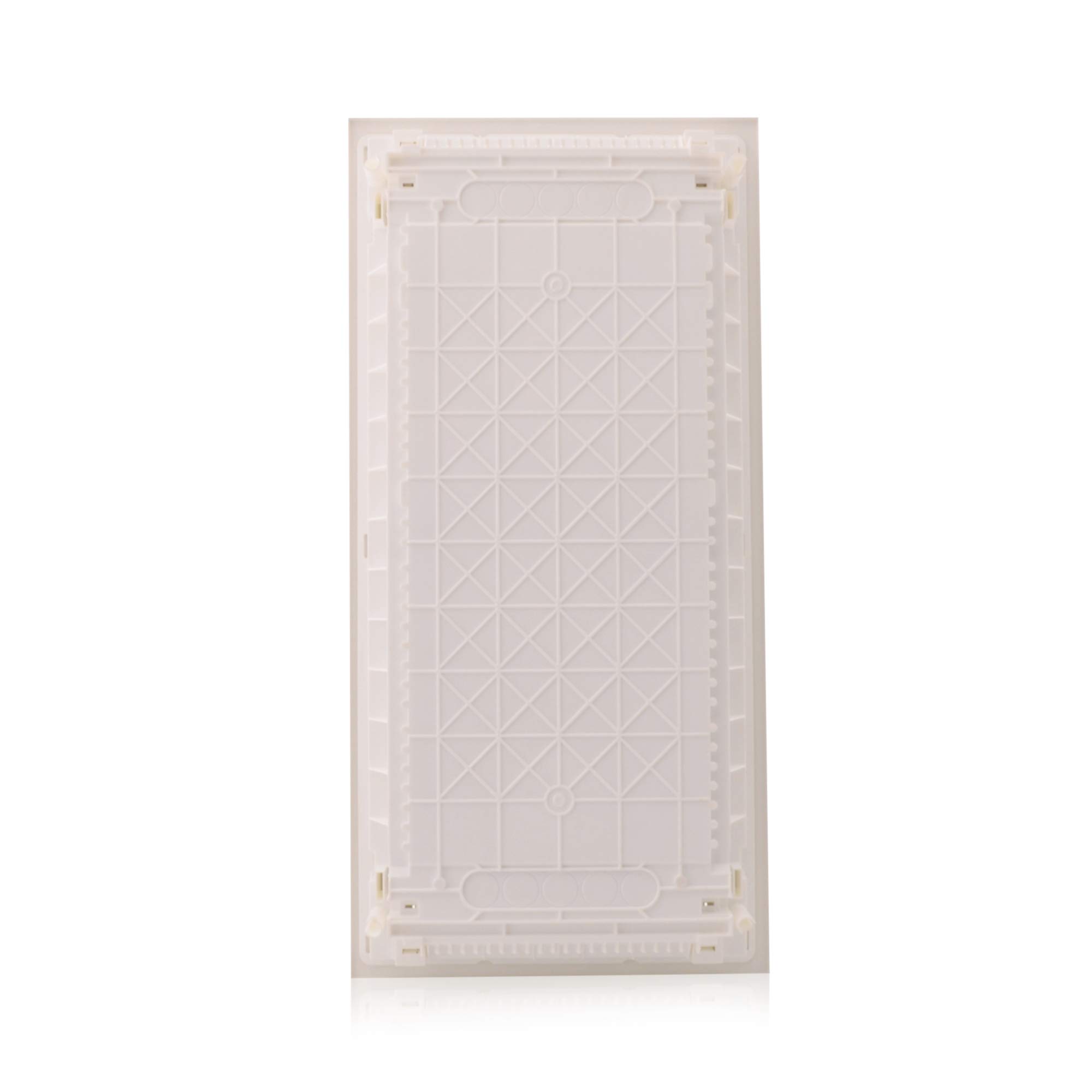 Intratec boîtier multimédia et tableau de distribution combiné encastré, IP30, 717 x 346 x 92 mm, 1 rangée, 12+2 modules, porte en acier blanc RAL 9003, répartiteur de communication