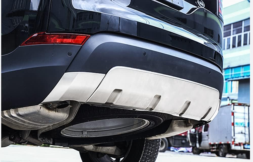 Front Rear Bumper Skid Plate Trim For Land Rover Discovery 5 Silver 2017-2023