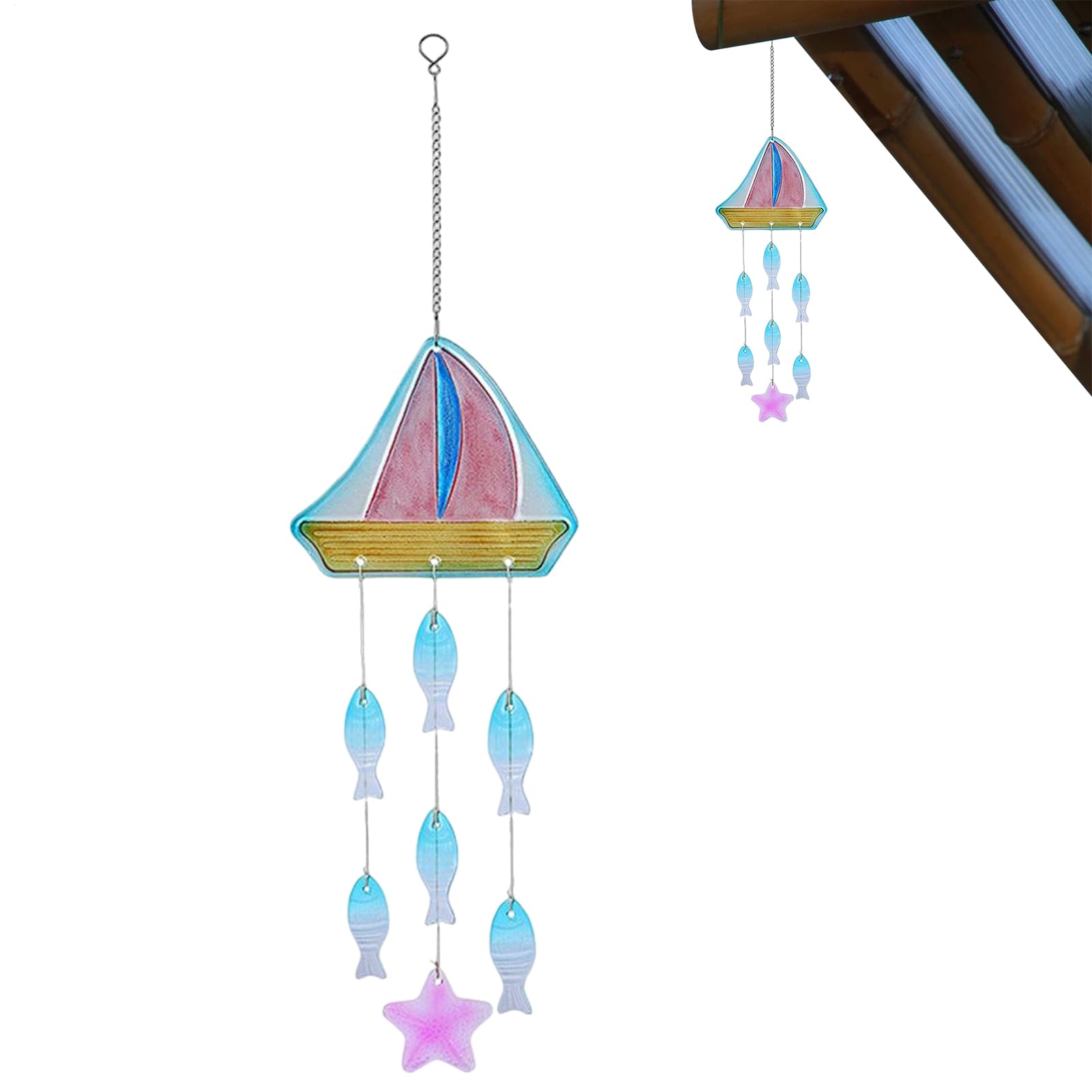Carillon à vent décoratif extérieur idée cadeau femme pour anniversaire