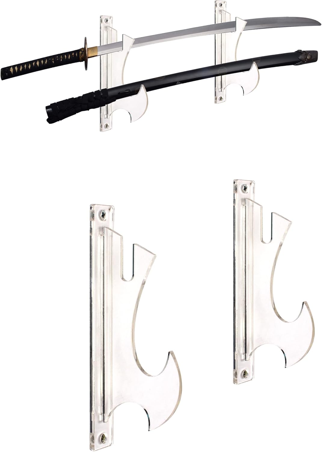 WANLIAN Sword Stand Wall Mount, Samurai Sword Holder, Sword