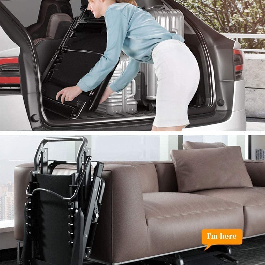 Fauteuil inclinable Pliable et zéro gravité, Chaise de Jardin inclinable, imperméable et Pliable, légère, idéale pour l'extérieur, la terrasse, la Plage et Le Camping (Gris)