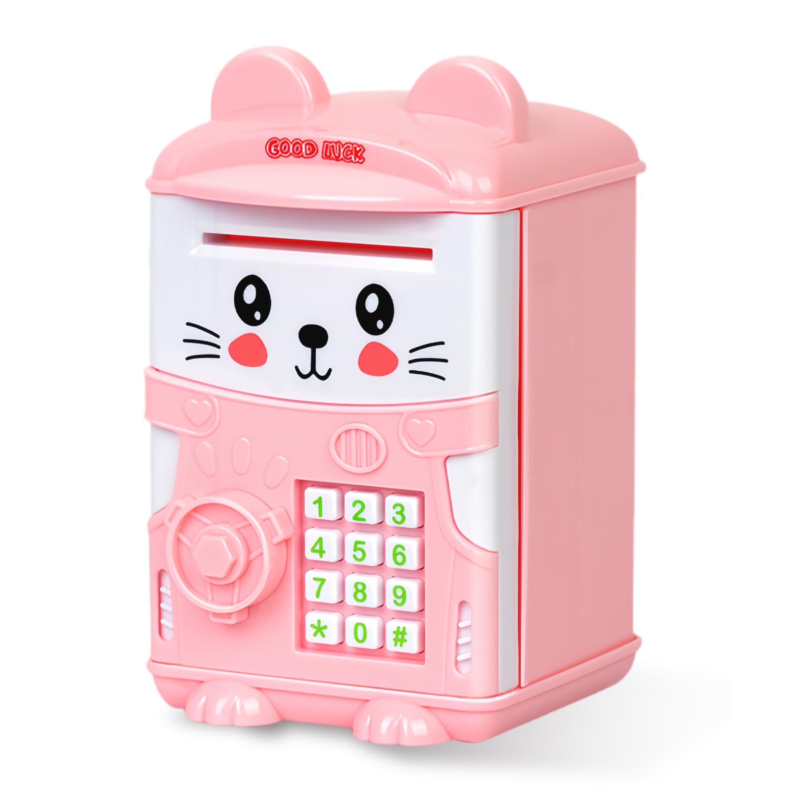 flintronic Kids Money Box, Mini ATM Money Box, Passwordless Piggy
