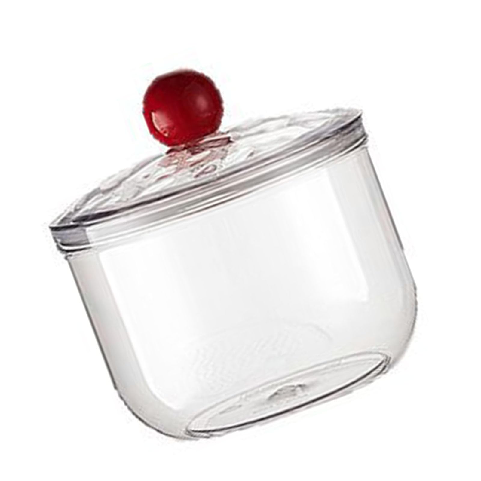 Woedpez Sealable Organiser with Lid 900ml Capacity Storage Jar for Organizing Kitchen Countertops or Workstations Clear Candy Jar with Lid