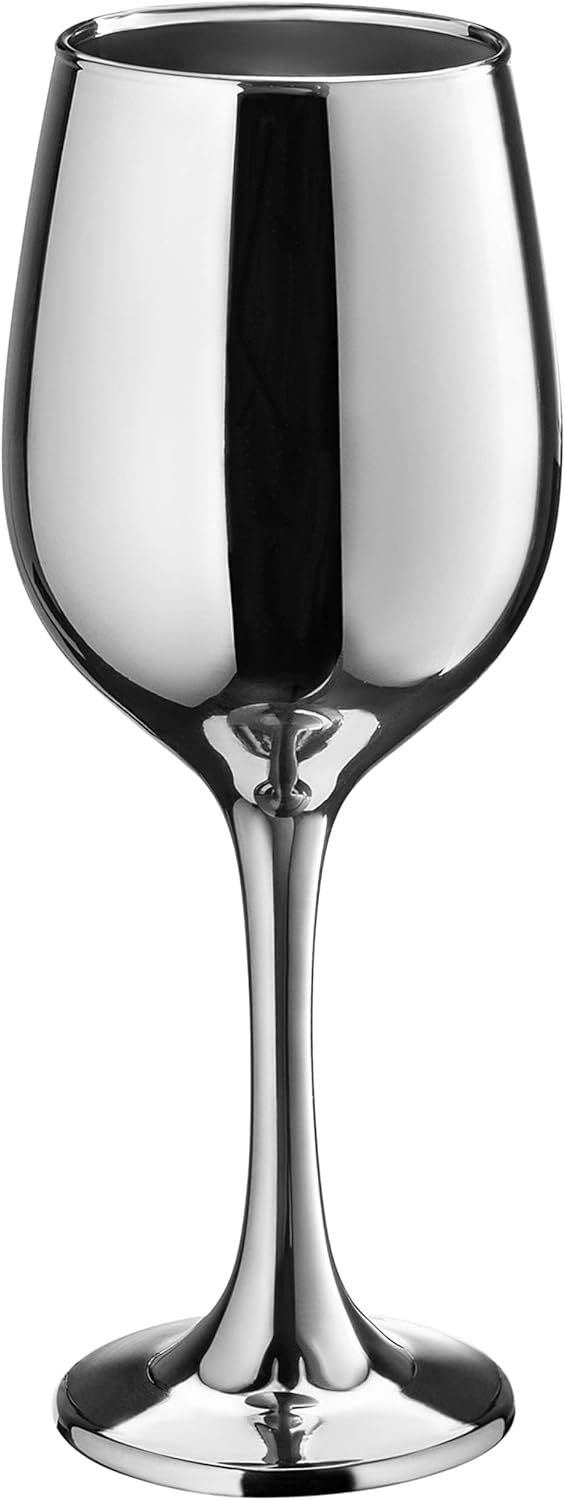 Vikko Black Wine Glasses Set of 6 Glasses Drinking Set Wine Glass, 14 Oz Glass Cup Set With Stem For Red And White Wine, Thick And Durable Wine Glass, Dishwasher Safe