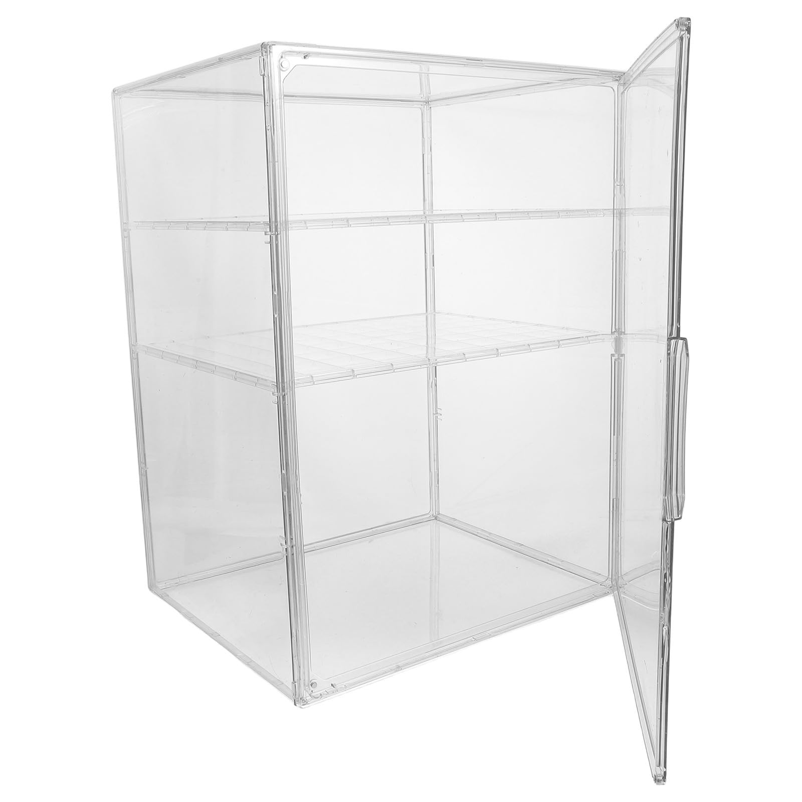 NUOBESTY Organizador de Biberones y Puerta Magnética con 3 Niveles, Divisores Ajustables de Acrílico Transparente para Ñiño para Cocina o Habitación Infantil