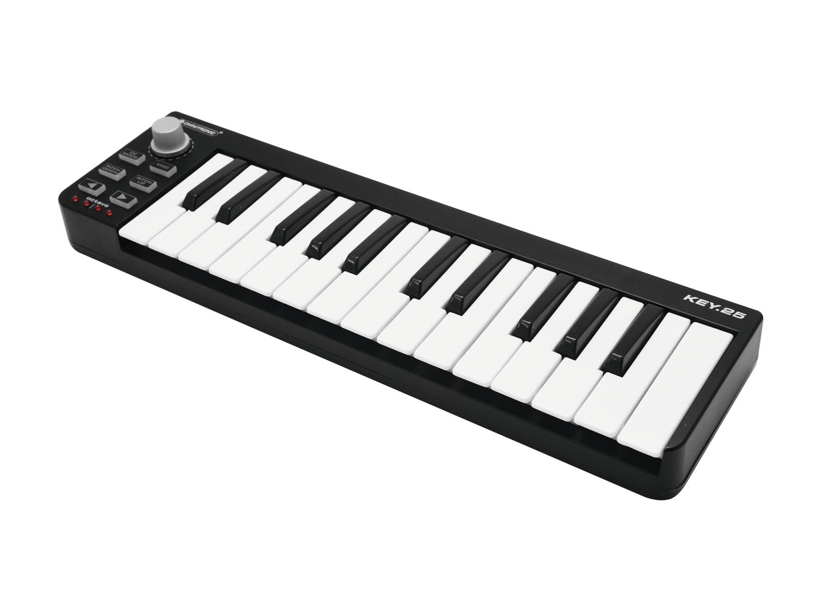 Omnitronic 11045074 - Controlador MIDI de 25 teclas