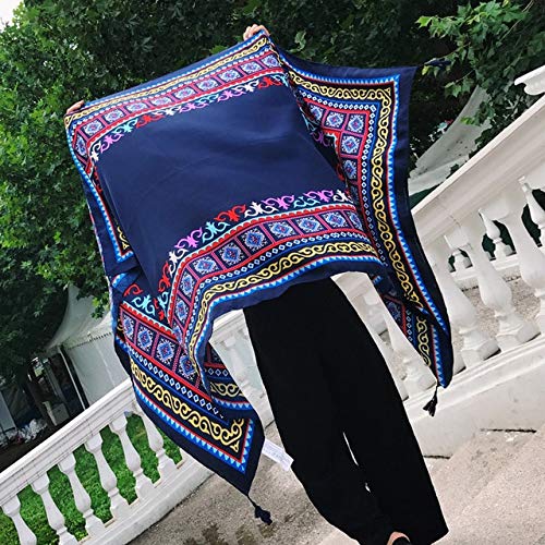 Foulard en soie premium grand carré de protection solaire