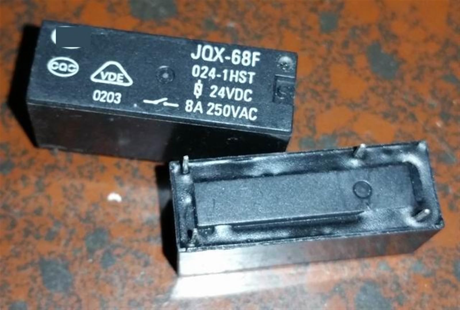 Relais 4 broches JQX-68F 024-1HST 24V 8A commutateur électronique KmoNo