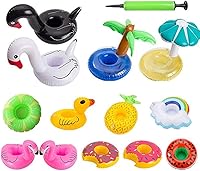 Vista 1 de Inflatable Drink Holder Drink Pool Floats Cup Holder Floats Inflatable Floating Coasters Float Coaster for Pool Party Water Fun