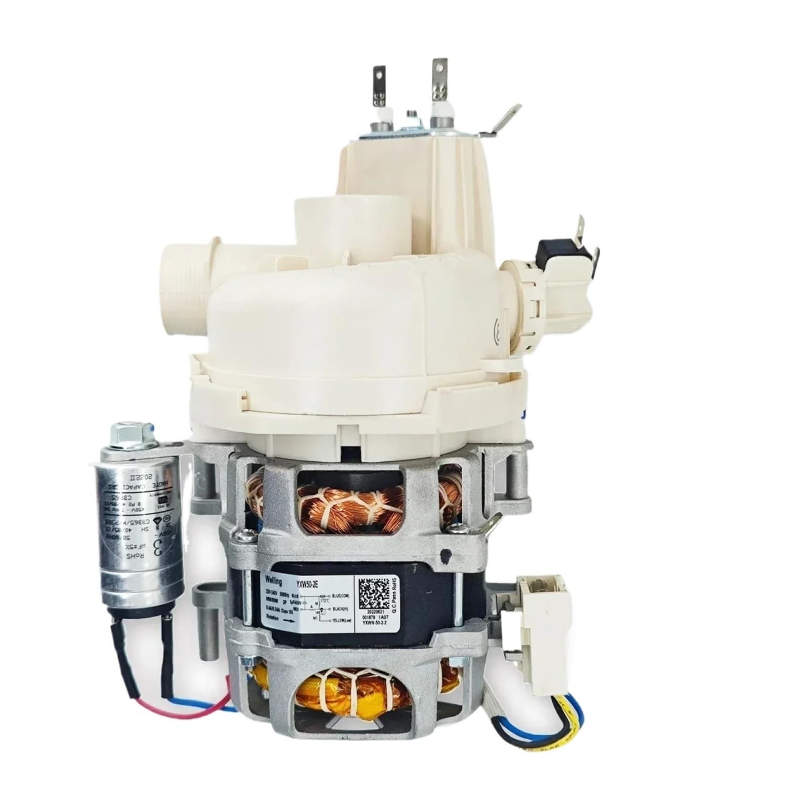 YXW50-2E/2E(L) Umwälzpumpe for Geschirrspüler, kompatibel mit KUPPERSBERG, kompatibel mit Midea, kompatibel mit Samsung, kompatibel mit Hansa, kompatibel mit Gorenje, kompatibel mit AEG, kompatibel mi