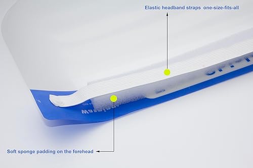 Miniatura 4 de 10 protectores faciales, antiempañamiento transparente, máscara facial completa, diadema ajustable y cobertura extendida de 12.52 pulgadas,
