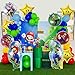 10Pcs Mario Party Foil Balloons, Mario Birthday Party Decorations Supplies (Pack of 10)