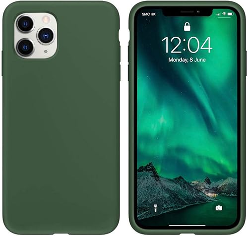 IceSword - Funda de gel de silicona líquida para iPhone 11 Pro Max (anticaída, cuerpo completo, antigolpes, antideslizante, protección de cámara