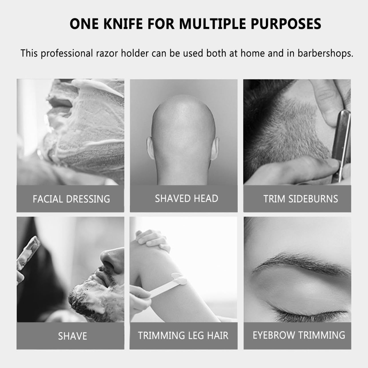 Straight Barber Razor Manual Shaving Tool Beard Care for Men Facial Razor Shaver Style