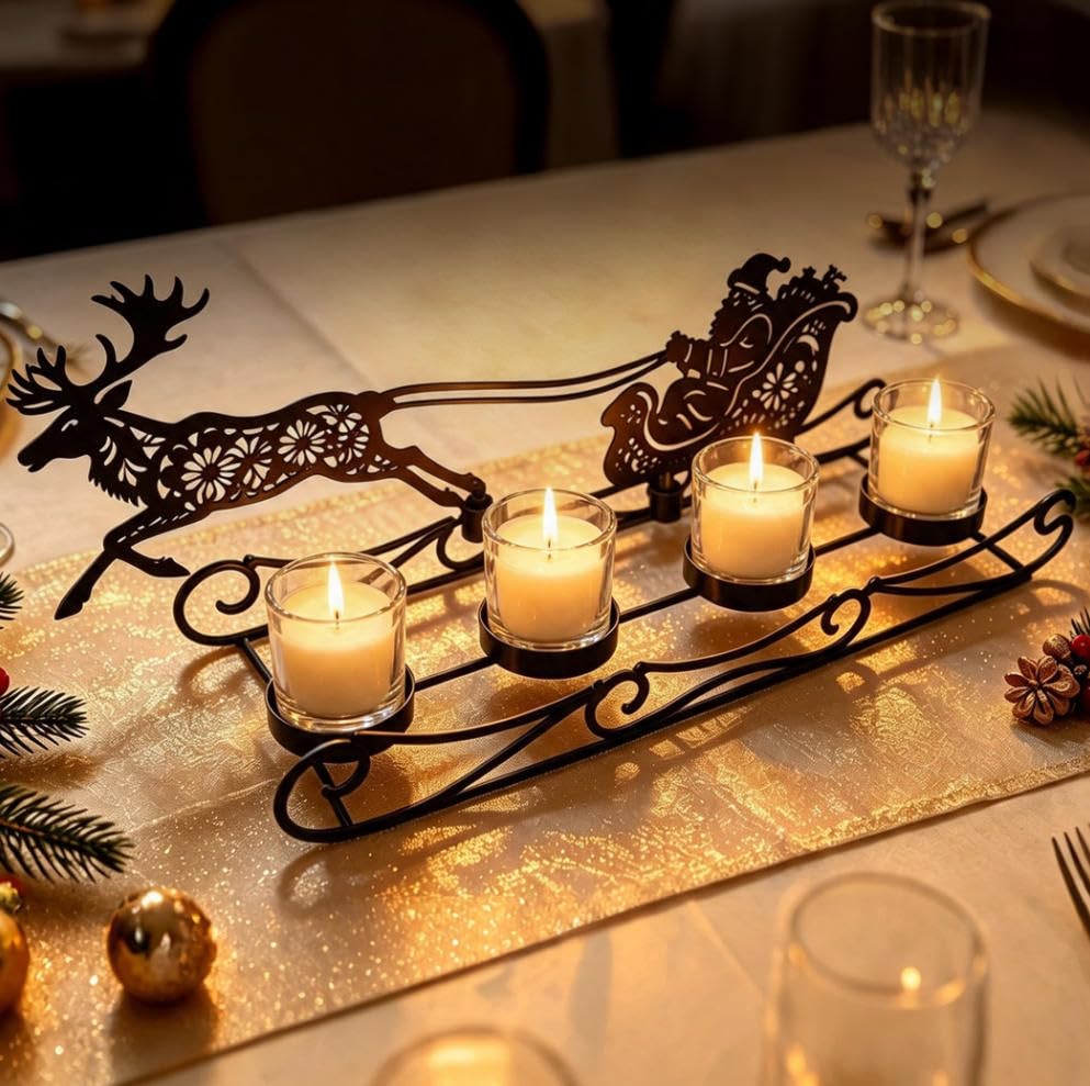 Weihnachtsdeko Tisch, Adventskranz Modern, Adventskranz Künstlich Metall | Weihnachtsgesteck, Adventsgesteck Länglich, Kerzenhalter Adventkranz Teelichter, Adventsdeko Klein, Christmas Decor, Advent