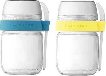 LAGRANGE 440401 2 Compartmentalized Pots, White
