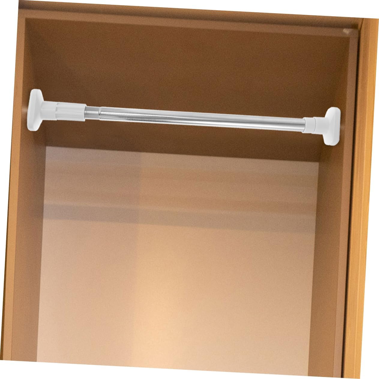 2Pcs Tension Rods Extendable Closet Bars No Drilling Required Heavy Duty Clothes Rail for Wardrobe for Hanging Clothes