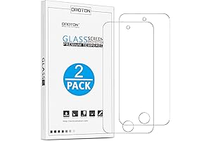 OMOTON Tempered Glass Screen Protector for iPod Touch 6th Generation