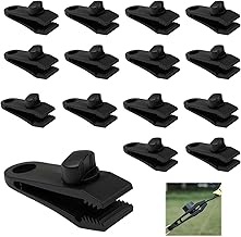 Tarpaulin Clips 15-Piece Set - Strong Clamping Screws for Pool Cover, Tarpaulin Attachment for Motorhomes, Awning & Greenhouse Films