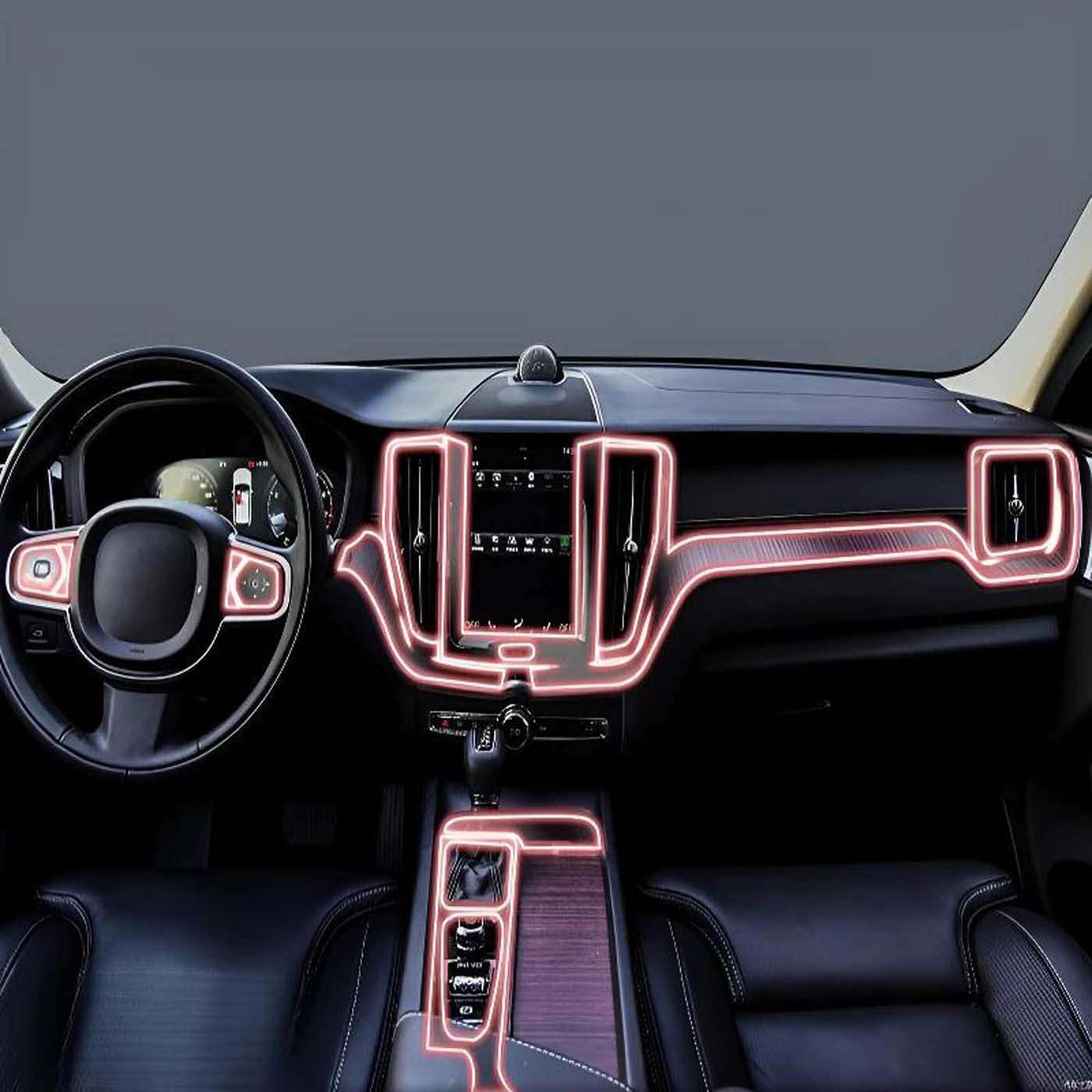 Dashboard Multimedia Navigation Transparent Anti-Scratch Protection, for Volvo XC60 Energy 2023-2025 Film