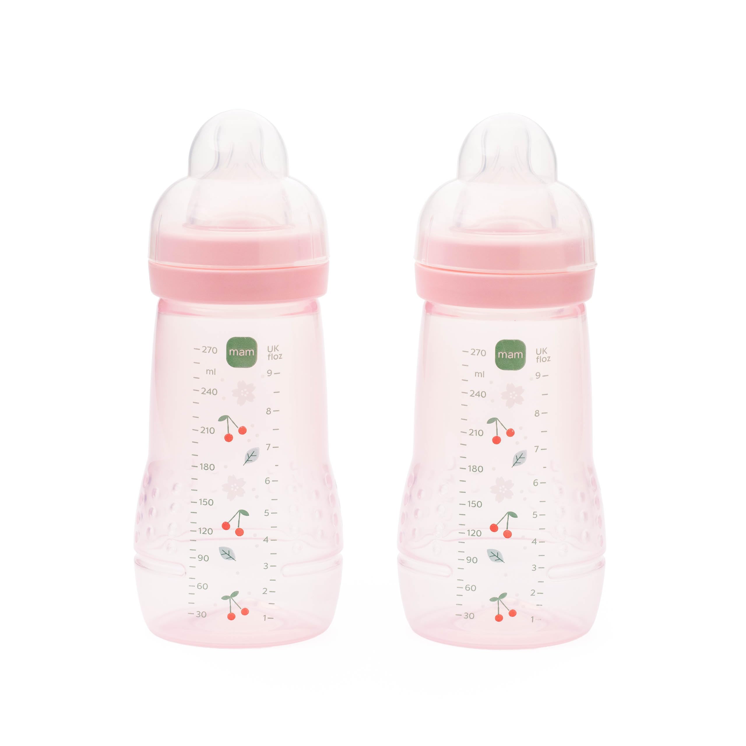 MAM Easy Active Bottles, 2X 270ml, Easy-Hold Ergonomic Shape, Purple