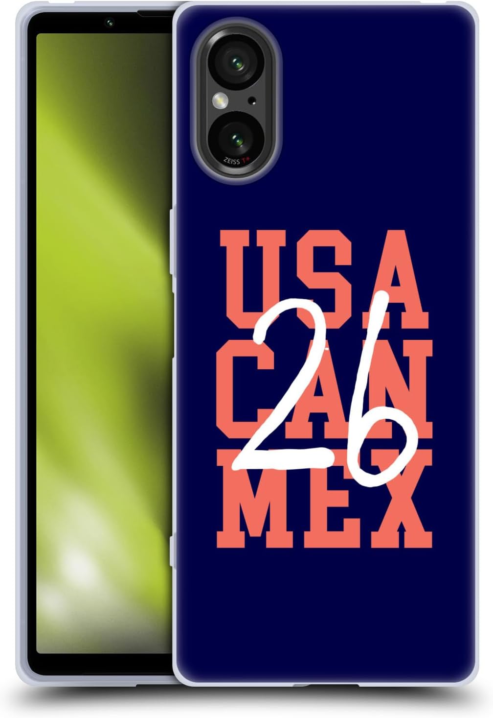 Head Case Designs Officially Licensed Scotland National Football Team Blue 2026 We'll Be Coming Gel Case [Military Grade Protection] Compatible With Sony Xperia 5 V 5G