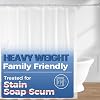 downluxe Heavy Duty Shower Curtain Liner Clear 2PCS - PEVA 8G Waterproof for Bathroom, Rust Proof Grommets, 72x72 Inches