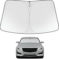 Vista 110 de Proadsy 2025 - Parasol para parabrisas actualizado con ajuste personalizado para Nissan Rogue 2014-2020, protector plegable de 4 capas