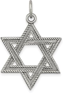 Colar de prata esterlina 925 joia judaica estrela de Davi pingente religioso judaica joias finas para mulheres presentes para ela, Prata esterlina