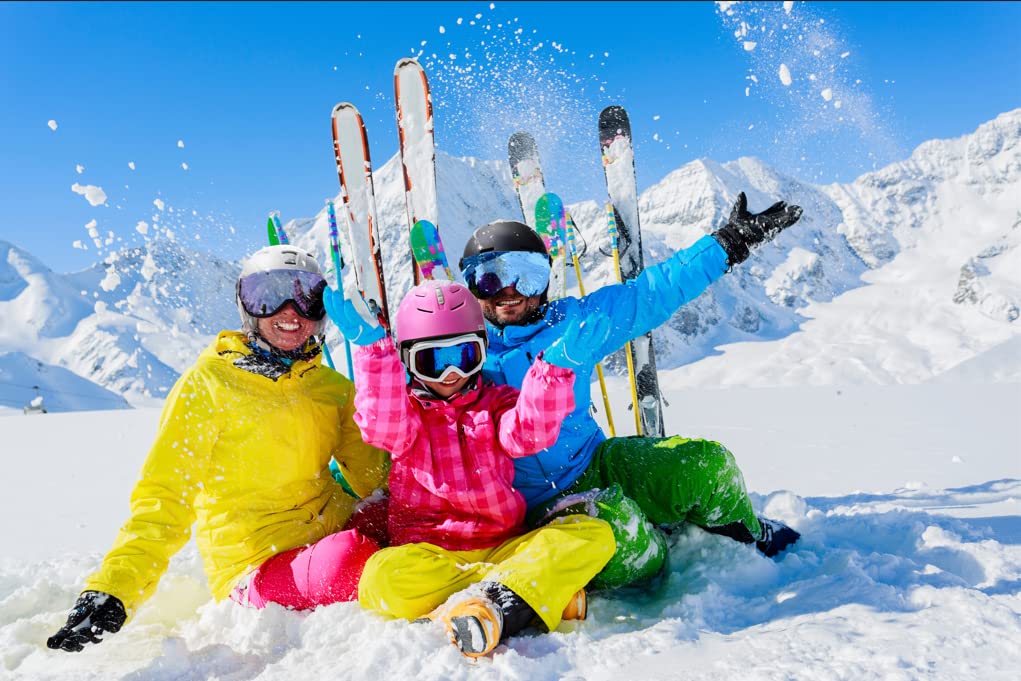 meteor Casco de Esquí y Snowboard con Gafas - Helmet para Jóvenes y Adultos - Ligero Casco de Seguridad Deportes de Invierno