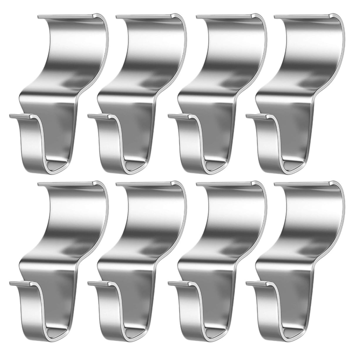 MUCKLILY 8Pcs Security Camera Hook Punch Outdoor Decor Light Hanger Siding Clips for Easy Installation for Home and Office Wall Decoration