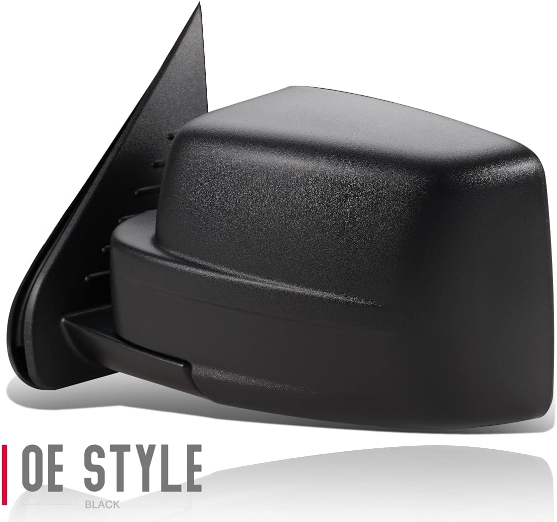 DNA Motoring OEM-MR-CH1320371 Left Side Mirror Compatible with 2008-2012 Liberty Heated Powered Adjustment Foldable Rear View Mirror