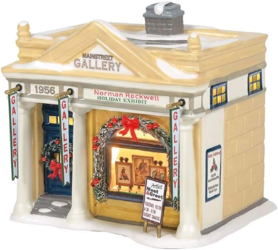 Department 56 Snow Village Rockwell's Holiday Exhibit Building 6005450 New