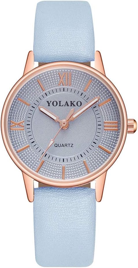 Watches for Women Clearance Sale, Stekima Fashion Casual Leather Analog Display Dial Quartz Watches for Women Ladies Luxury Bracelet Bangle Wrist Watches for Party Club Casual Watches Stainless Steel