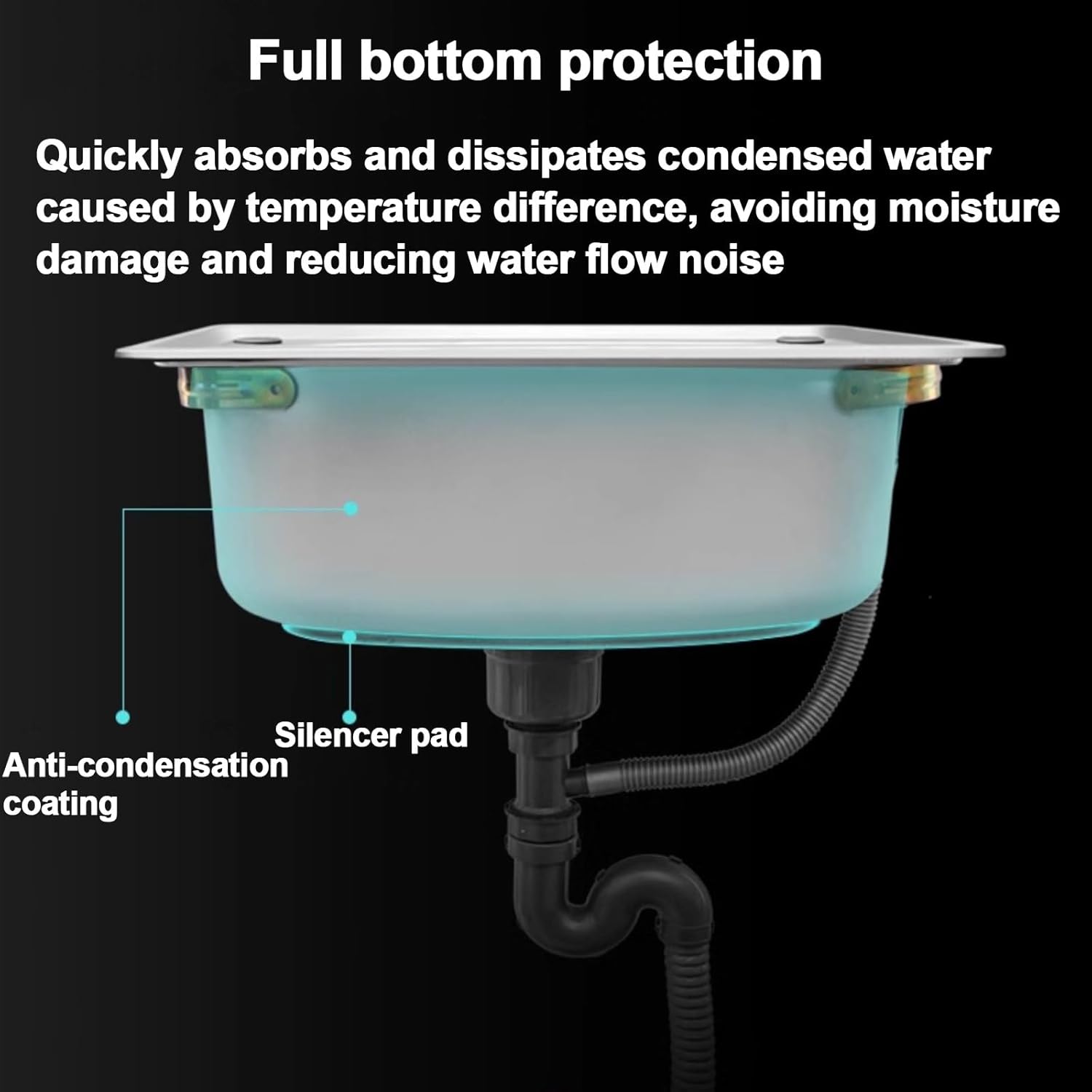 304 Wall-mounted stainless steel sink，small corner sink，Single bowl sink with hot and cold water taps，Commercial Sinks，Multiple sizes available，Suitable for garden, garage, laundry room, restaurant(19