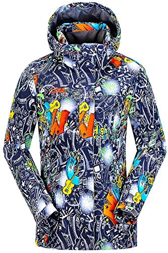 Veste de ski imperméable femmes MU costume de snowboard d'hiver coupe-vent multicolore grande taille