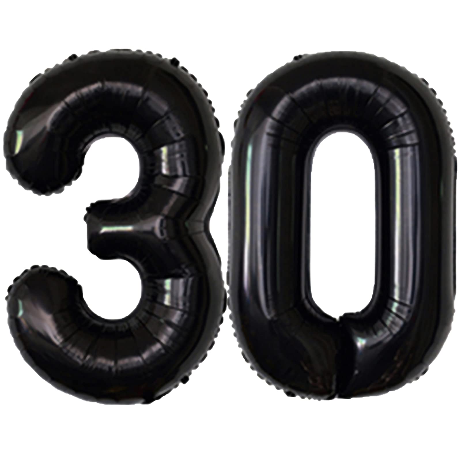 Acoavo Number Balloon 30 Black 40 Inch Foil Balloon Big Giant Jumbo Birthday Party Decorations Foil Mylar Helium Numbers Balloons 30th Anniversary Event